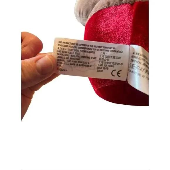 Disney Brown Red Yellow Mickey Mouse Candy Apple Plush Toy 11" - Picture 7 of 8